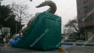 Надувная горка "Крокодил" 8*6*7 м