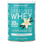 Designer Wellness, Designer Whey, натуральный 100%-ный сывороточный белок, французская ваниль, 340 г