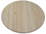 Деревянная столешница для стола круглая из массива сосны, диаметр 900 мм, толщина 24 мм, покрыта лаком