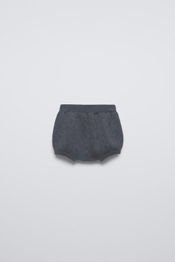 ZARA ТРУСЫ ИЗ 100% МЕРИНОСОВОЙ ШЕРСТИ, ТЕМНО-СЕРЫЙ