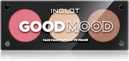 Inglot Face Palette - хайлайтер, бронзер и румяна, 7 g