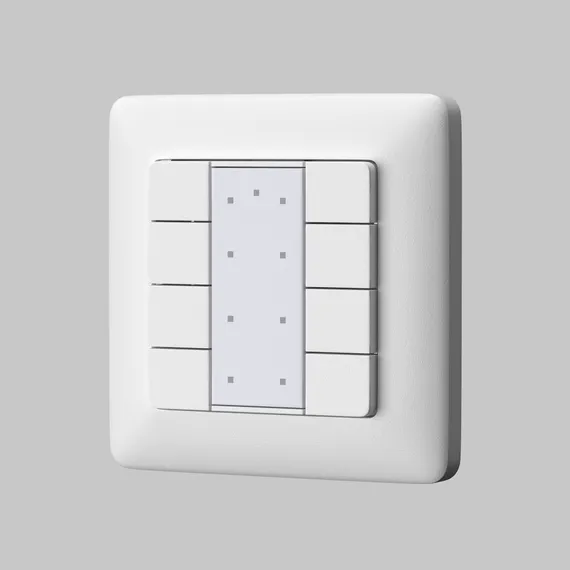 Кнопочная настенная панель 8-ми клавишная DALI Lighting control 721042