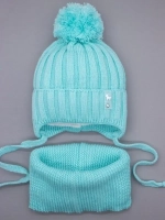 Шапка для девочек осенняя и снуд