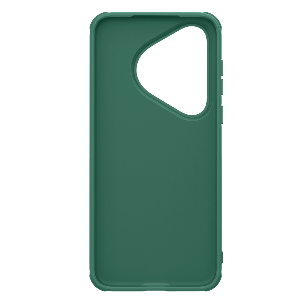 Усиленный противоударный чехол зеленого цвета (Deep Green) от Nillkin для Huawei Pura 70 Pro и Pura 70 Pro+, серия Super Frosted Shield Pro