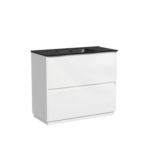 Тумба с раковиной Sancos Libra Floor 100 см LB100FW глянцевый белый