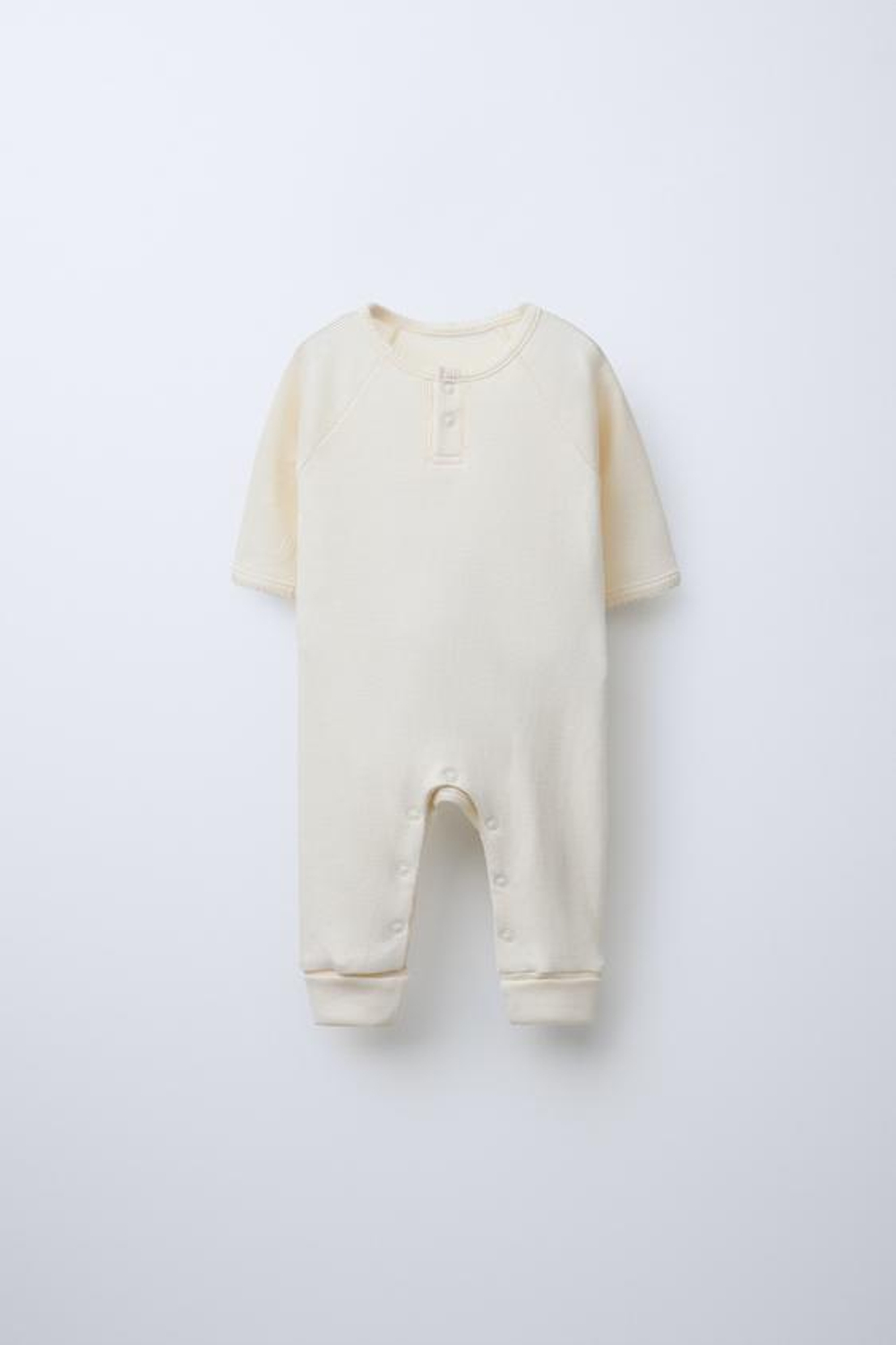 ZARA КОМБИНЕЗОН ИЗ МЕРИНОСОВОЙ ШЕРСТИ, ЭКРЮ