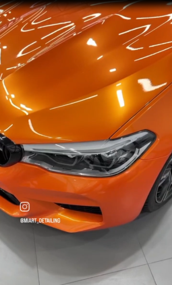 Carbins Color PPF Racing Orange CP 04 оранжевая цветная полиуретановая защитная антигравийная пленка