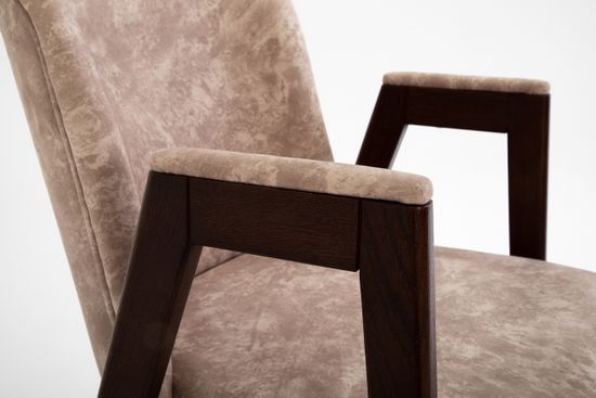 Кресло Бостон (дуб/тон 344 темный дуб/ткань Siesta Latte)