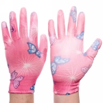 Перчатки нейлоновые «Фантазия-Бабочки» с ПВХ покрытием полуоблитые 8 р-р б/блистера