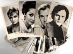 №29 Открытки Артисты и актёры СССР 1960–1970-е г. 25 штук. Чёрно-белые, чистые, без повторов