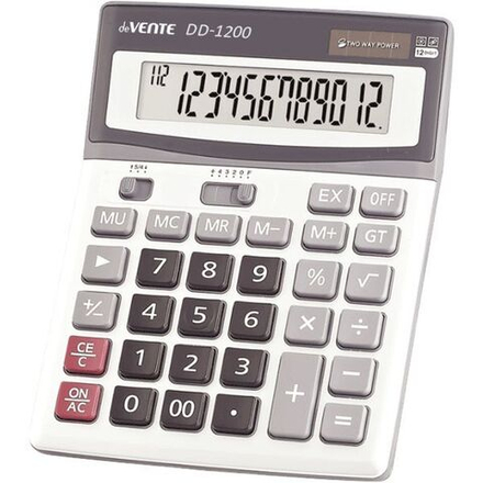 Калькулятор  12 разр. deVENTE"  настольный, черный DD-1200