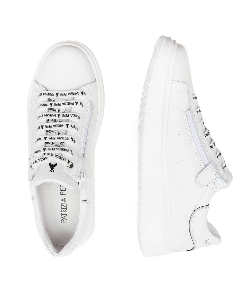 Кожаные кроссовки Patrizia Pepe - белый(PPJ104)