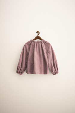 ZARA ZARA TIMELESS — БЛУЗА СО ШВЕЙЦАРСКОЙ ВЫШИВКОЙ, БЛЕДНО-ЛИЛОВЫЙ