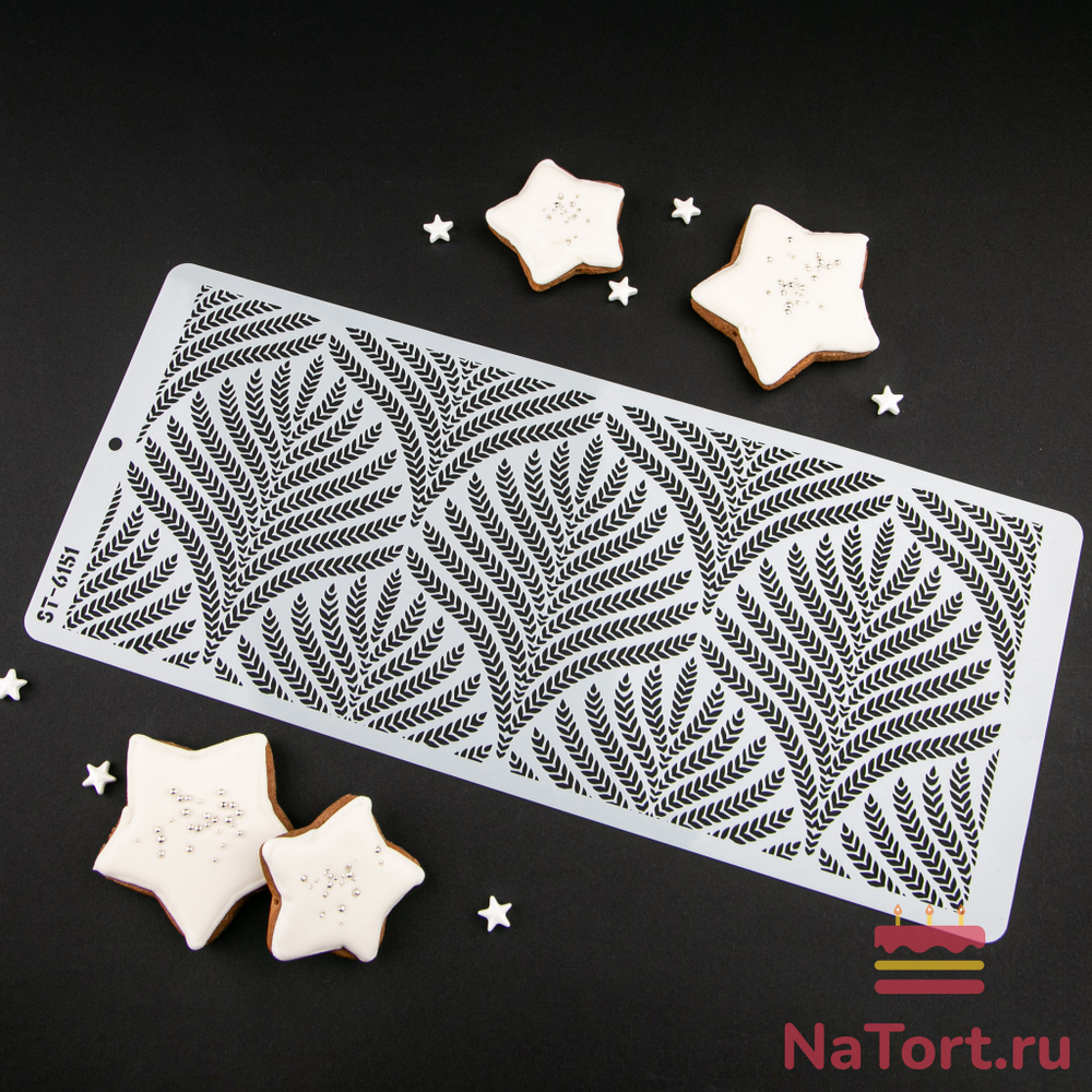 Трафарет для декора торта №51