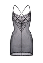 Комбинация Lizaveta с бретелями крест-накрест (Размер: 54-56) (Цвет: черный)