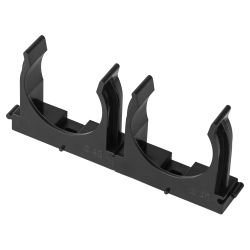 Крепеж-клипса ЭРА CLIP-40-B-MP для трубы прямой монтаж черная d40мм 25шт