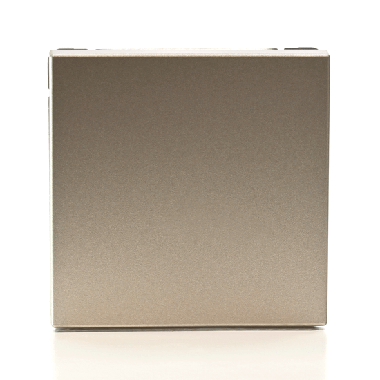 Выключатель кнопочный 1-кл. ArtGallery быстрозажим. клем. механизм шампань SE GAL000515S