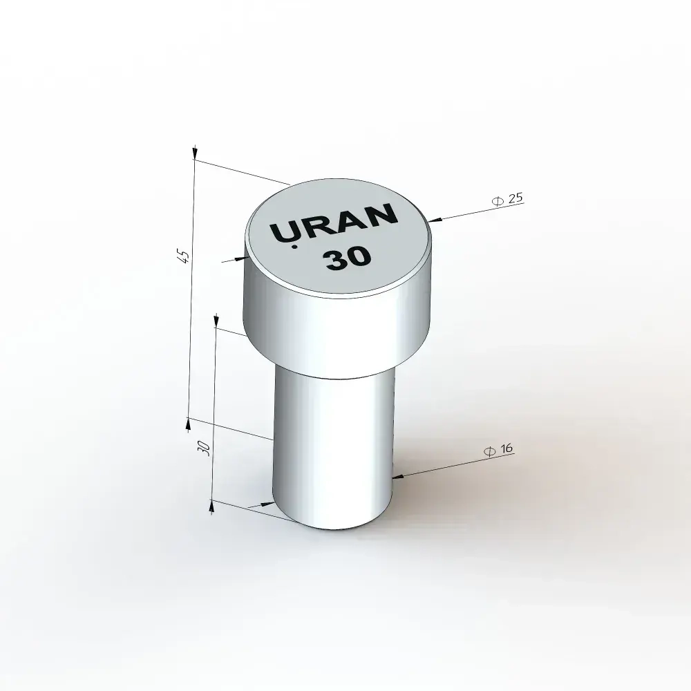 Упор бочонок Ф16х30мм 10штук, для сварочного, сборочного, монтажного стола. Оснастка для станка