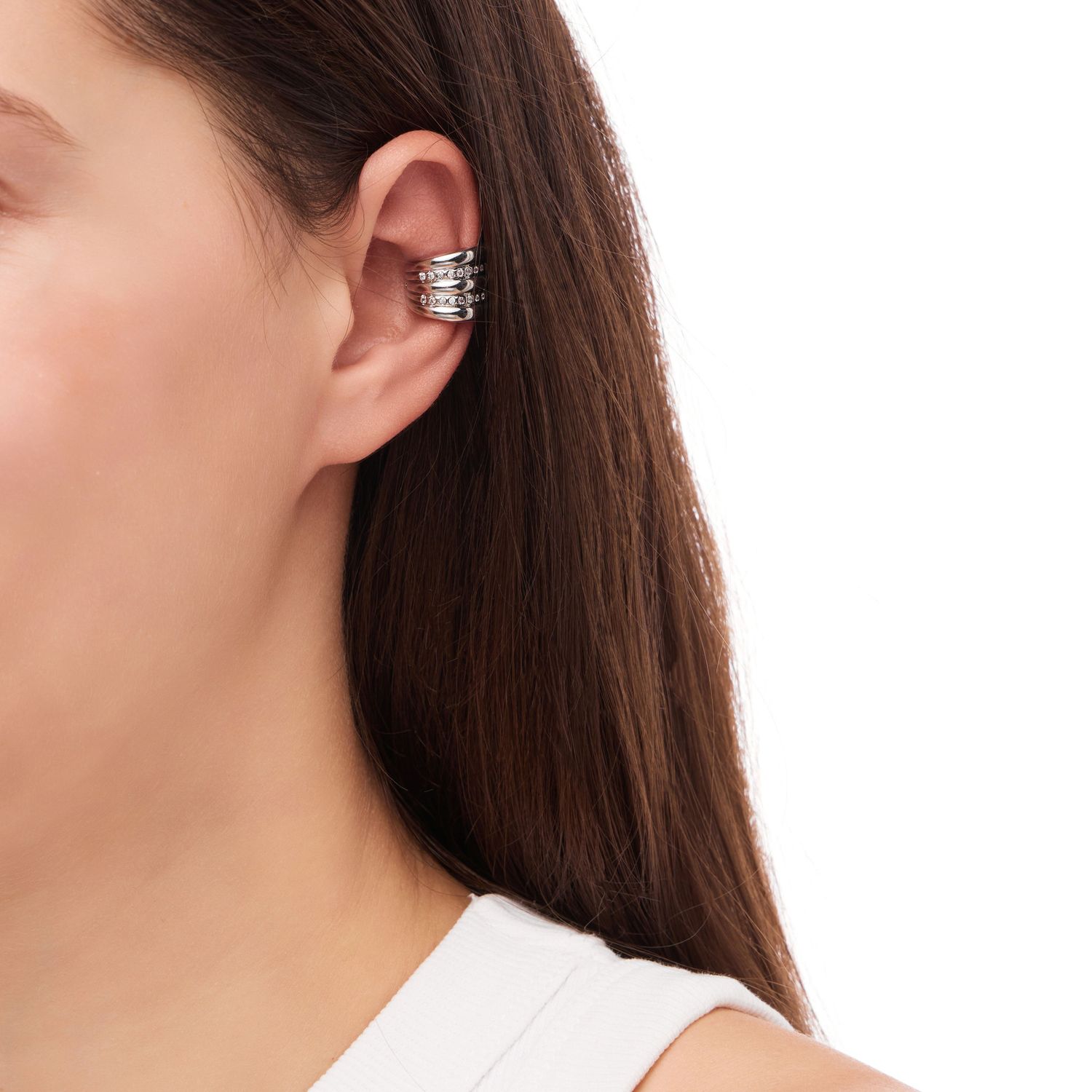 Кафф The Fifth Crystal Cuff - Silver