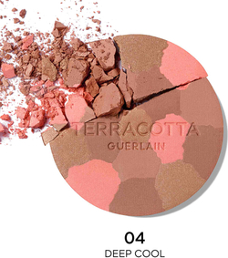 GUERLAIN Terracotta Light - Розово-светящий бронзирующий порошок, который можно наполнить оттенок 04 Deep Cool, 10 g