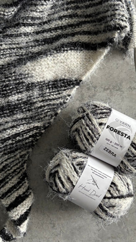 O’YARN FORESTA тигры, зебры, леопарды, 500г