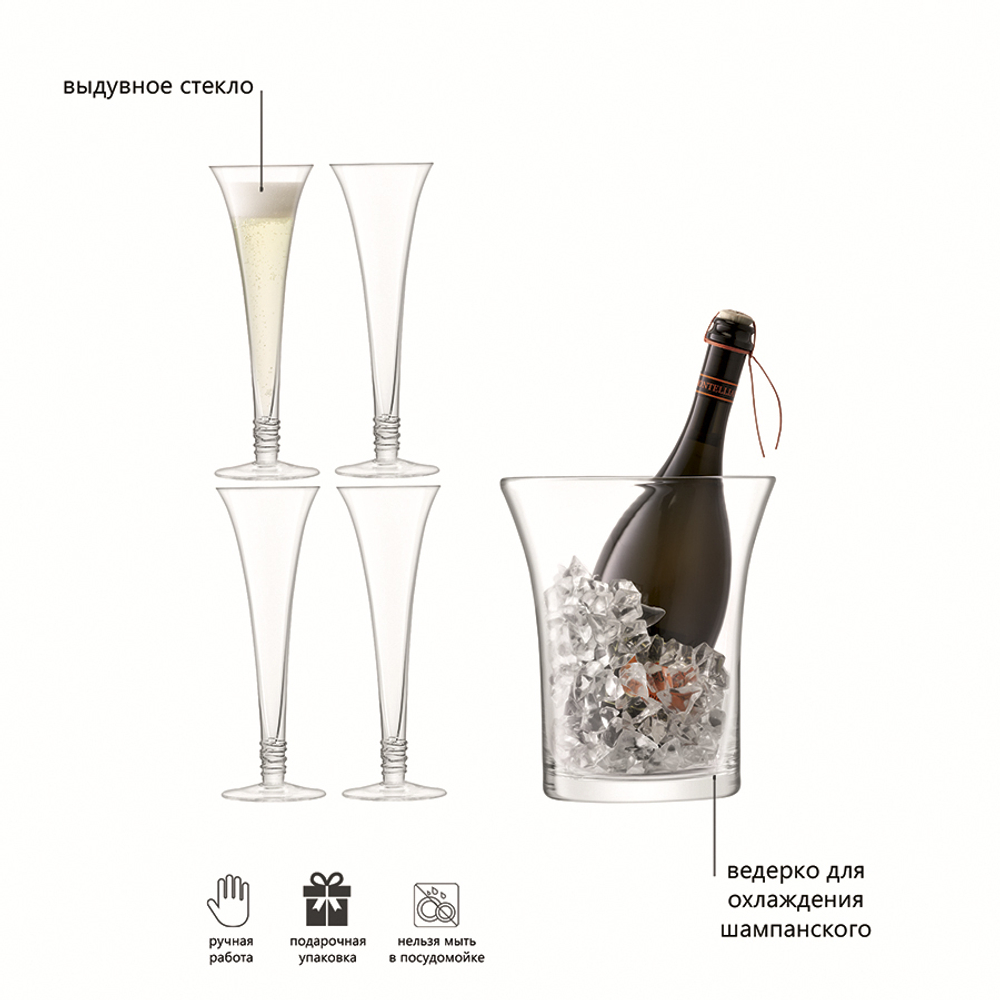 Набор для prosecco, 5 пред.