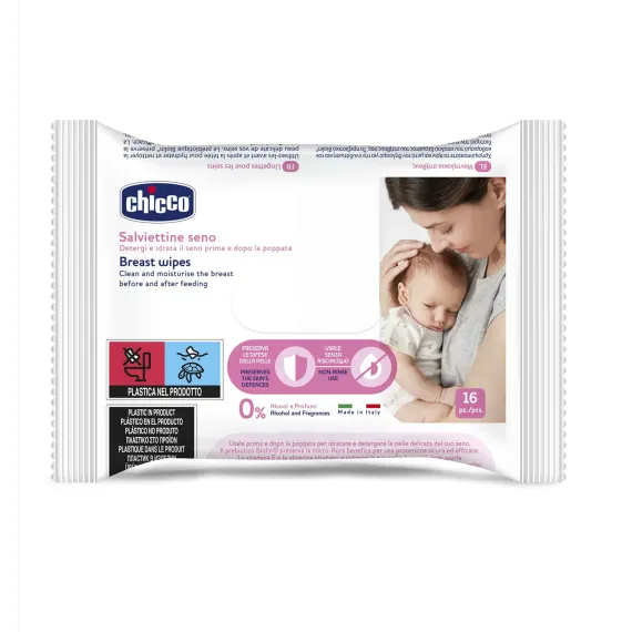 Влажные салфетки для груди Chicco 16 шт