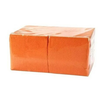 Салфетки БигПак 24х24 оранж. 1-сл. 400 шт.