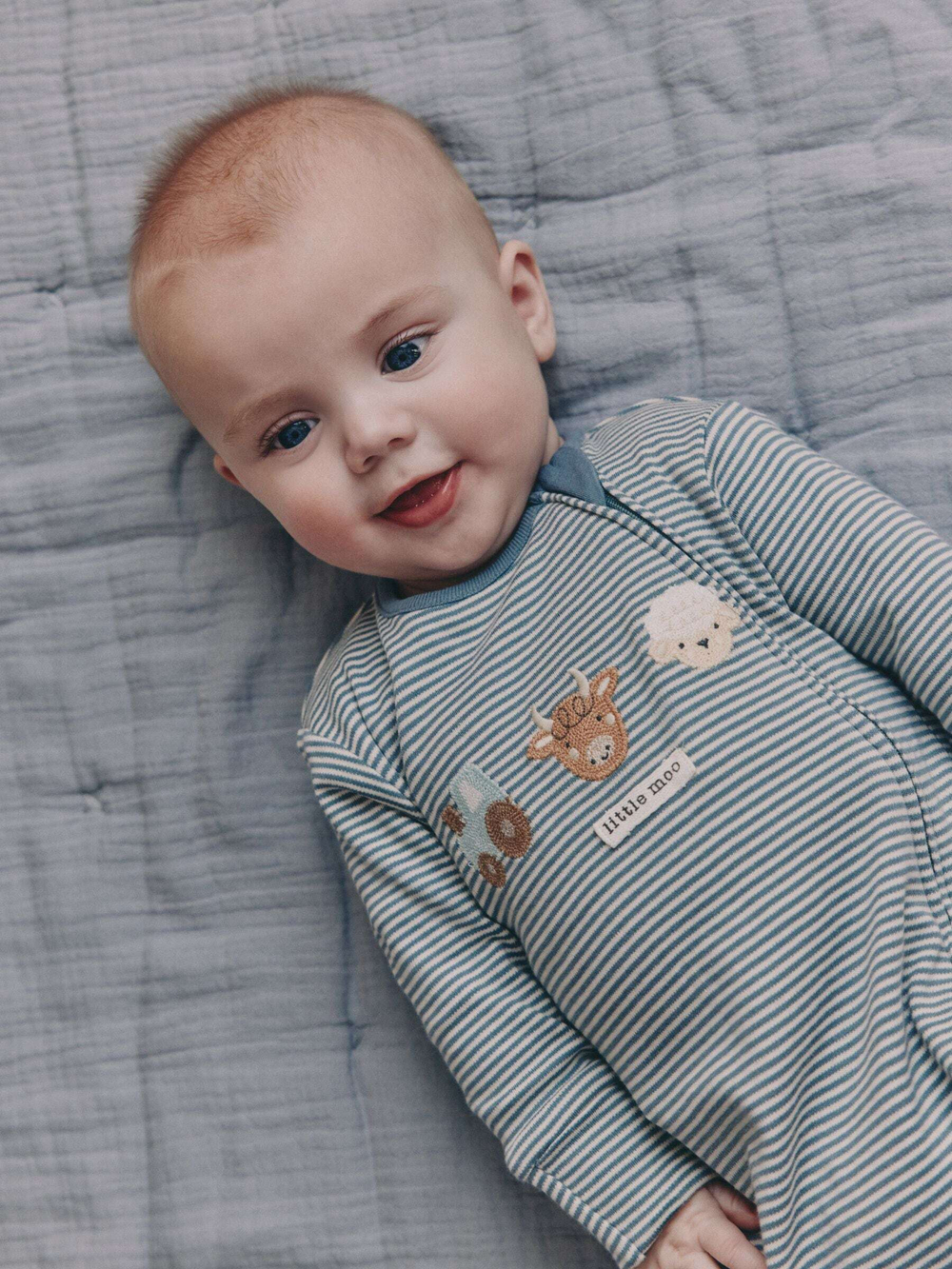 Комбинезон / Слип для малышей Next F35-914, 4 шт., Серый, Молочный