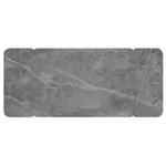 Стол Arthur раскладной 120-184x80x75см, керамогранит серый мрамор Greys Grey, чёрный