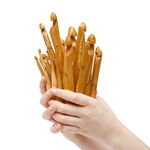 Набор деревянных крючков для вязания 25 шт (3-20 мм). KN7