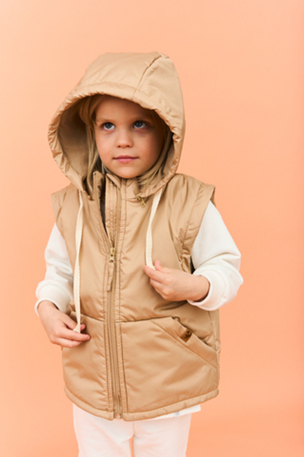 Демисезонный жилет бронза