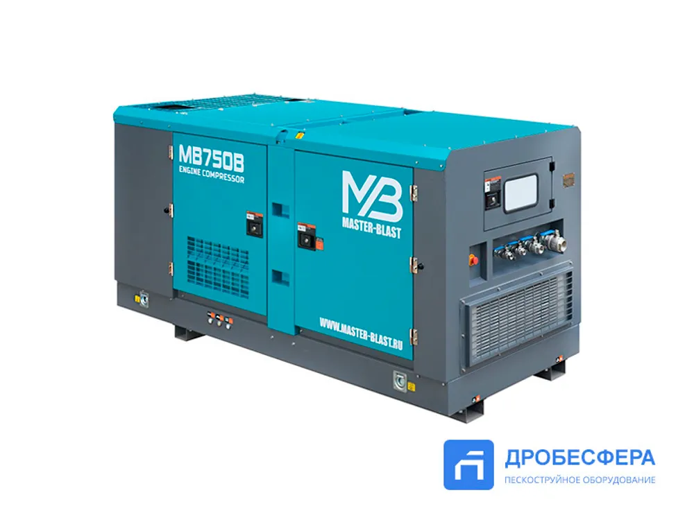 Дизельный винтовой компрессор MASTER BLAST MB-750B