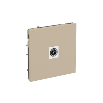 Розетка TV одиночная, KANT, ванильный марципан