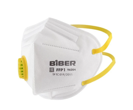 БИБЕР 96204 Полумаска фильтрующая с воздушным клапаном
