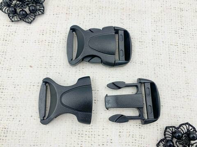 Фастекс пластиковый усиленный РОМ 3,2 см, чёрный