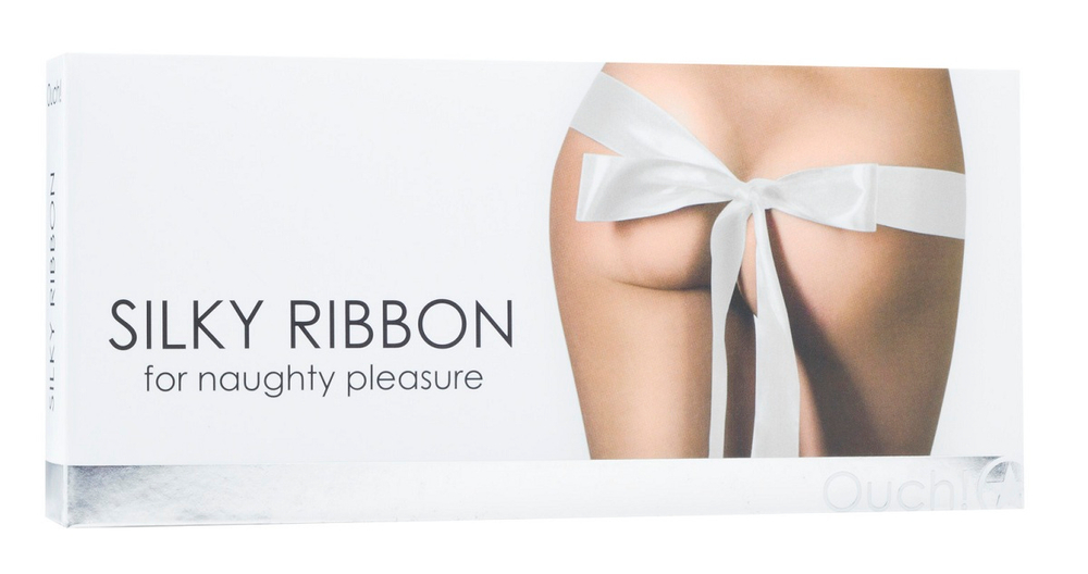 Белая атласная лента для ролевых игр