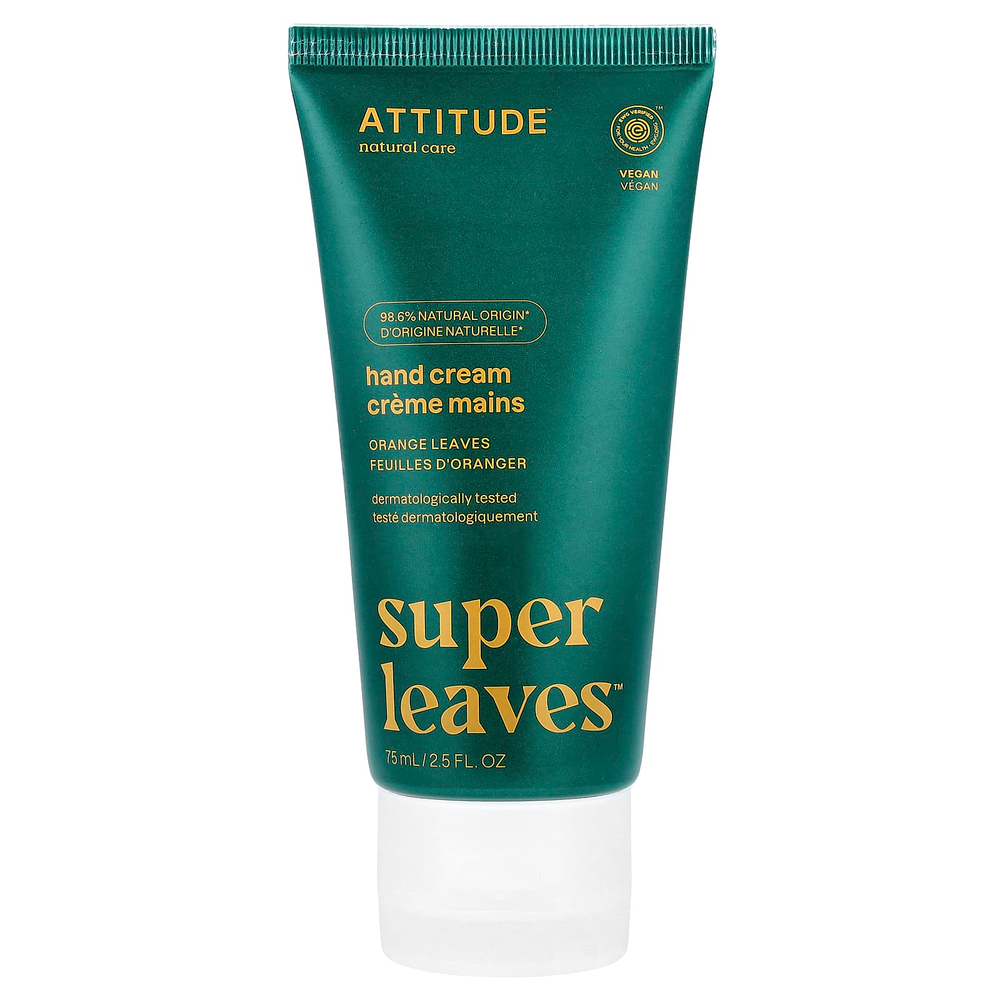 ATTITUDE, Super Leaves™, крем для рук, листья апельсина, 75 мл (2,5 жидк. унции)