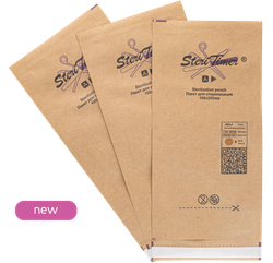 Пакет бумажный плоский самоклеящийся Стеритаймер крафт 100х200мм (100шт)