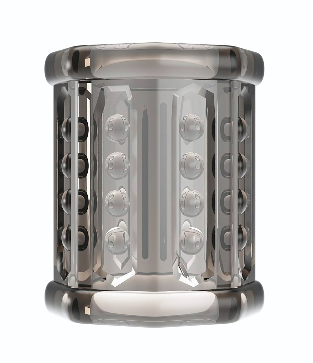 Дымчатая насадка на фаллос Ronael (Цвет: дымчатый)