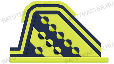 Надувной модуль препятствий «Большая гора», 9×3,5×5,6 м