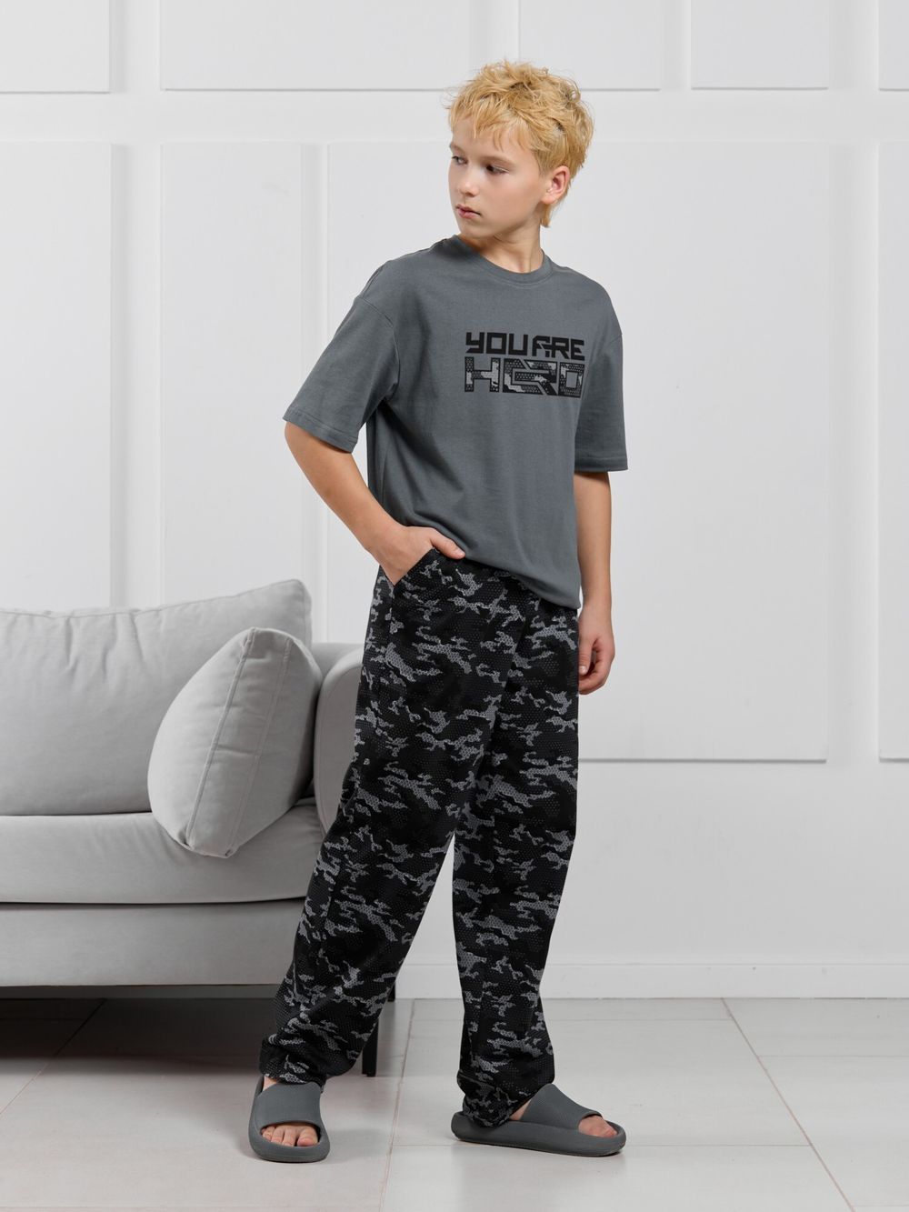 Костюм для мальчика Экипаж-1 Виотекс ГРАФИТОВЫЙ