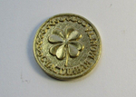 Монета Счастливая "Клевер" золото ( в упаковке)
