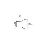 Светодиодные лампы 35 мм KANLUX REMI LED GU10-WW 3000К