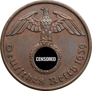 2 рейхспфеннига 1939 Германия (Третий рейх) "A"