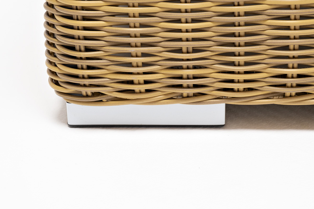 "Боно" лаунж-зона из искусственного ротанга, цвет соломенный