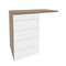 Onix Direct Тумба приставная (TIP-ON) (универсальная л/пр) O.TPU-4 TIP Дуб Аризона/Белый Бриллиант 8