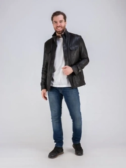 Куртка мужская кожаная из натуральной кожи