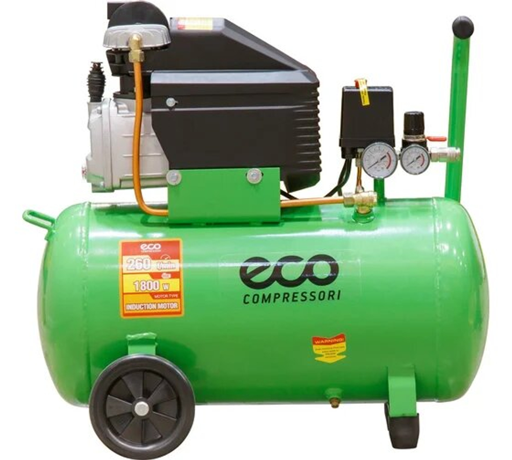 Компрессор ECO AE-501-4 260 л/мин,8 атм,50 л,220 В,1.8 кВт (AE-501-4)