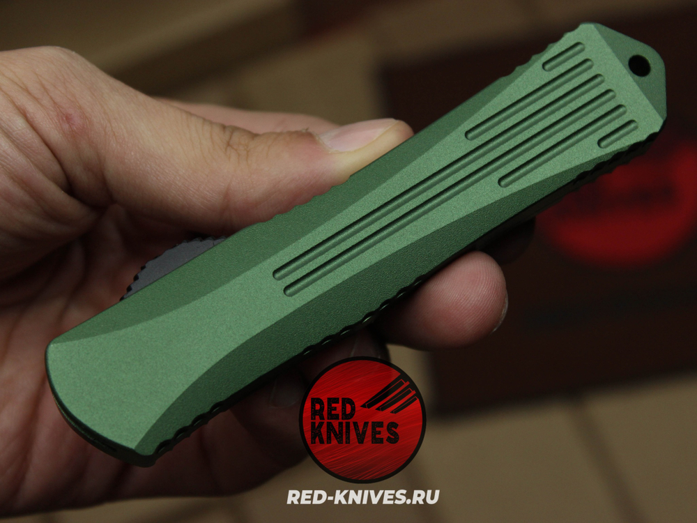 Heretic Knives Manticore-E T/E - зеленая рук, черный клинок RK/Н109